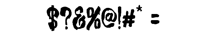 Mystique Darkness Font OTHER CHARS