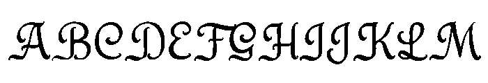 Mythgrove Regular Font UPPERCASE