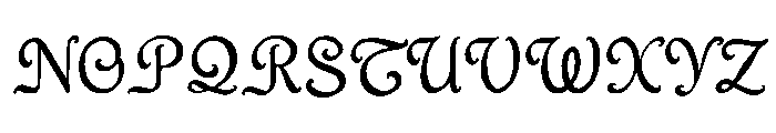 Mythgrove Regular Font UPPERCASE
