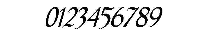 Mythgrove Slanted Font OTHER CHARS
