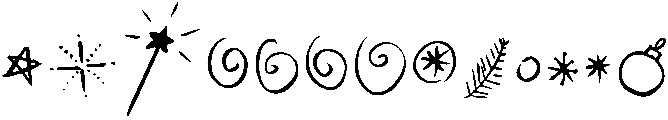 My Dear Santa Extras otf (400) Font LOWERCASE