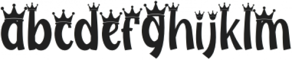 My Hero Father Crown otf (400) Font LOWERCASE