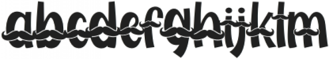 My Hero Father Moustache otf (400) Font LOWERCASE