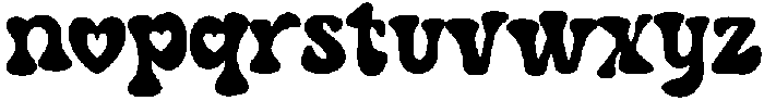My Love Crush Regular otf (400) Font LOWERCASE