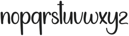 My Note Regular otf (400) Font LOWERCASE