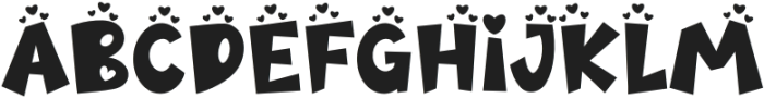 My Valentines Regular otf (400) Font UPPERCASE