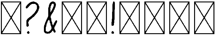 MyFont Regular otf (400) Font OTHER CHARS