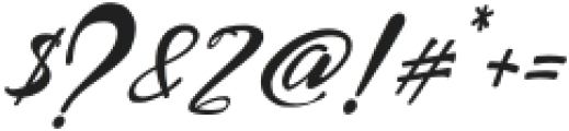 MyValentine-Italic otf (400) Font OTHER CHARS