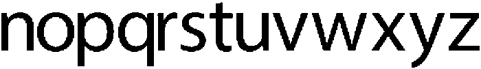 Mybasic Regular ttf (400) Font LOWERCASE