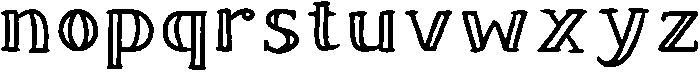 Myfont Regular otf (400) Font LOWERCASE