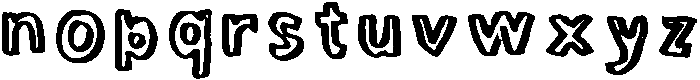 Myfont Regular otf (400) Font LOWERCASE