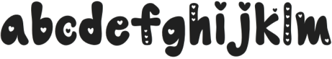 Myheart font Regular otf (400) Font LOWERCASE