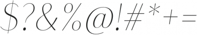 Mylon Light Italic otf (300) Font OTHER CHARS