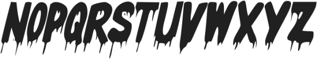 Mystery Blood Italic Italic ttf (400) Font UPPERCASE