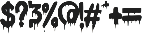 Mystery Blood ttf (400) Font OTHER CHARS