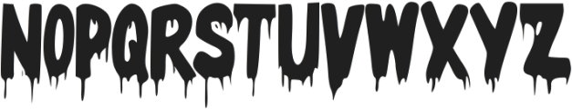 Mystery Blood ttf (400) Font UPPERCASE