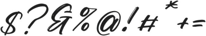 Mystic Rivers Italic otf (400) Font OTHER CHARS