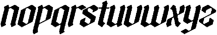 Mystic Venom Italic otf (400) Font LOWERCASE