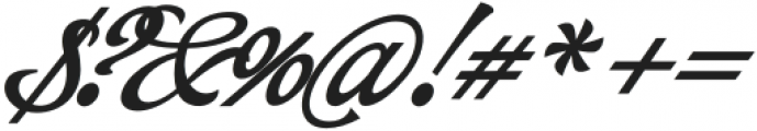 Myteri Script Bold Italic otf (700) Font OTHER CHARS