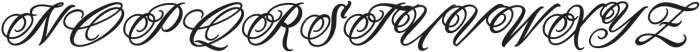 Myteri Script Bold Italic otf (700) Font UPPERCASE