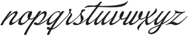 Myteri Script Italic otf (400) Font LOWERCASE