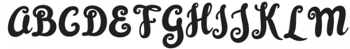 Mythical Typography Fill Regular otf (400) Font UPPERCASE