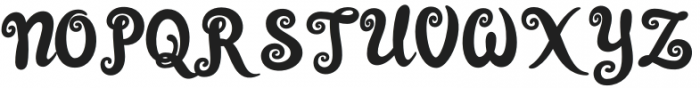 Mythical Typography Fill Regular otf (400) Font UPPERCASE
