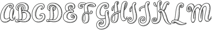 Mythical Typography Regular otf (400) Font UPPERCASE