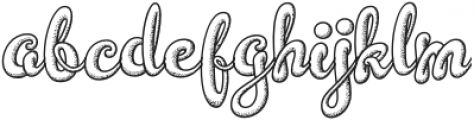 Mythical Typography Regular otf (400) Font LOWERCASE