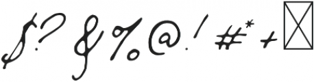 Mythshire Regular otf (400) Font OTHER CHARS