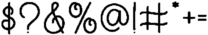 myheart otf (400) Font OTHER CHARS