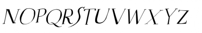 Mysterious Italic Font UPPERCASE