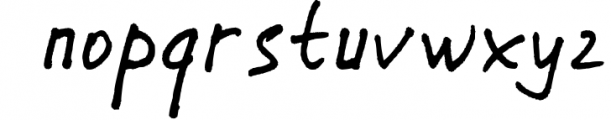 My Notes - a handwritten font Font LOWERCASE