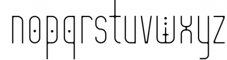 Mystyline - Thin Line Condensed Font Font LOWERCASE