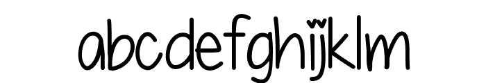 My First Crush Font LOWERCASE