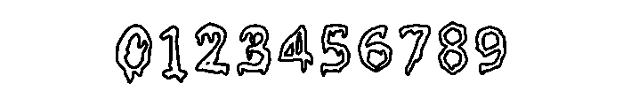 My Font Is Slimey Regular Font OTHER CHARS