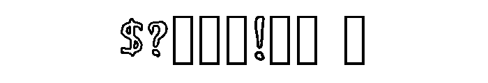 My Font Is Slimey Regular Font OTHER CHARS