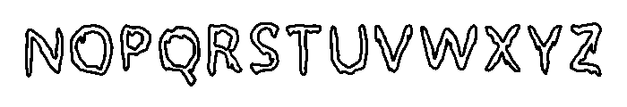 My Font Is Slimey Regular Font UPPERCASE