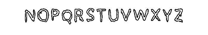 My Font Is Slimey Regular Font LOWERCASE