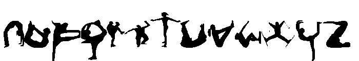My Font3 Font LOWERCASE