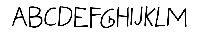 My Friend Raffi Regular Font LOWERCASE