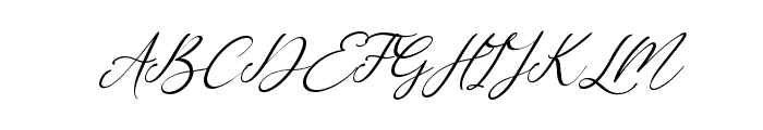 My Happy Italic Font UPPERCASE