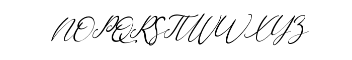 My Happy Italic Font UPPERCASE