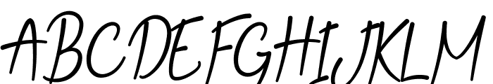 My Note Demo Italic Font UPPERCASE