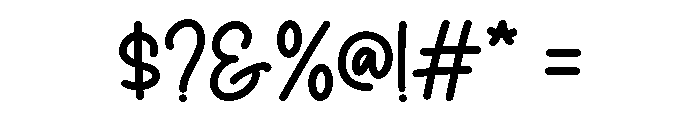 My Rainbow Font OTHER CHARS
