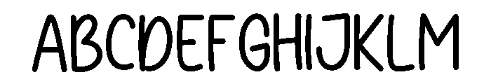 My Rainbow Font UPPERCASE