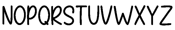 My Rainbow Font UPPERCASE