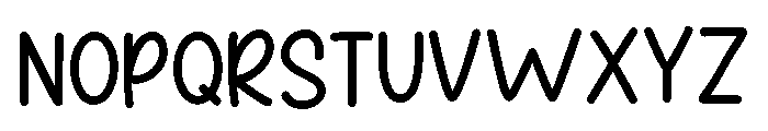 My Rainbow Font LOWERCASE