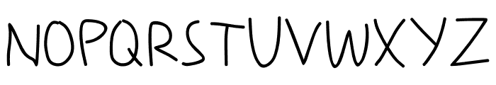 My Scrawl Font UPPERCASE