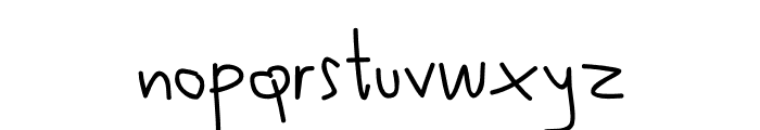 My Scrawl Font LOWERCASE